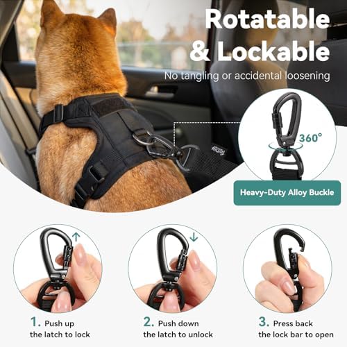 Universal Dog Seat Belt for Car, Dog Car Seatbelt, Cyan - Image 4