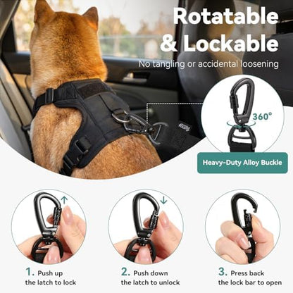 Universal Dog Seat Belt for Car, Dog Car Seatbelt, Cyan - Image 4