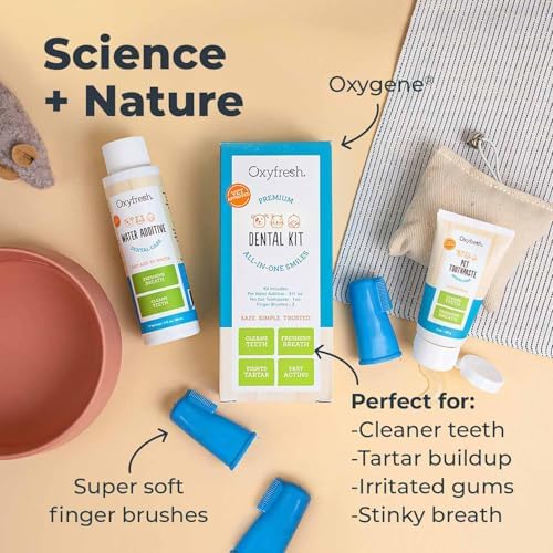 Oxyfresh Premium Pet Dental Kit for Dogs & Cats – Easiest Breath Freshener & Teeth Cleaning Solution for Fresh Breath, Clean Teeth, Plaque & Tartar Control – 4oz Toothpaste + 16oz Water Additive - Image 4
