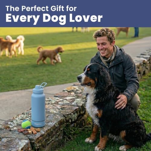 Rubyloo Dog Water Bottle with Detachable Bowl for Dog Lovers, Dusty Blue - Image 5