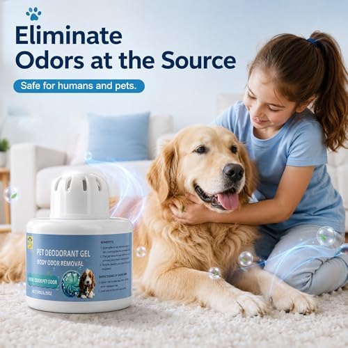Pet Odor Eliminator for Strong Odor Gel, Pet Odor Eliminator Gel with Natural Tea Tree Oil, Air Fresheners Eco-Friendly, Safe Pet Deodorizer for Dog and Cat - Image 3