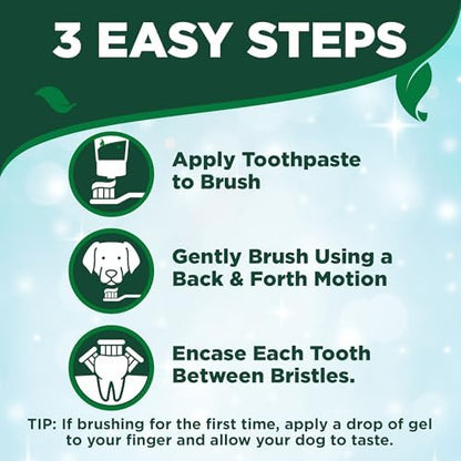 Vet's Best Puppy Toothpaste & Toothbrush Kit, Peanut Butter, Dogs, 3.5 oz - Image 4