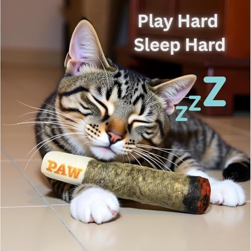 Nestpark Cat Doobie Catnip Cat Toy - Crinkle Kitten Kicker with Extra Strong Catnip - Funny Interactive Cat Toy Indoor Cat Gifts - Image 5