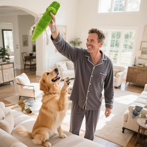 Squeaky No Stuffing Dog Toys, 3 Pack Rope Toys for Teething, Crinkle Plush Toys to Keep Them Busy, Tug Interative Dog Toys for Small Medium Large Breed.Not for Aggressive Chewers. - Image 6