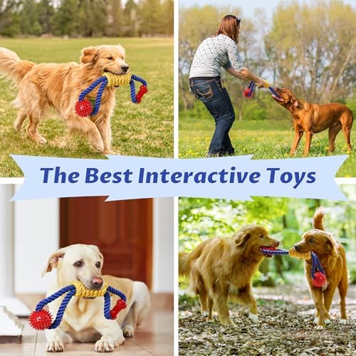 Aitmexcn Dog Rope Toy, Interactive Tug of War Toy for Medium and Large Dogs - Image 6
