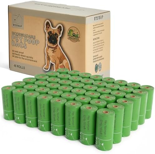 ATIFBOP Biodegradable Dog Poop Bags 720 Count, 48 Rolls Unscented by ATIFBOP