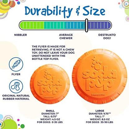 SodaPup Bottle Top – Durable Flyer Retrieving Toy Made in USA from Non-Toxic, Pet-Safe, Food Safe Natural Rubber for Bonding, Physical Exercise, Building Confidence, Teaching Self-Control, & More - Image 5