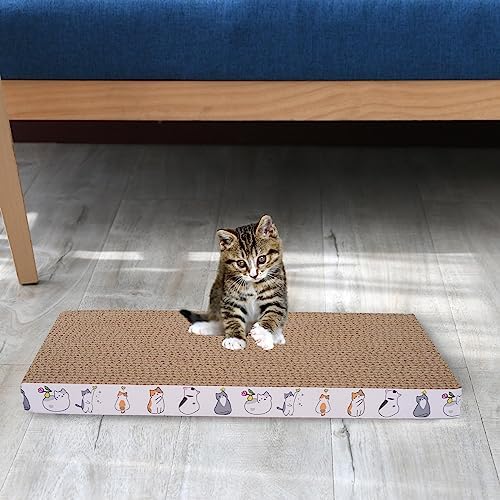 8 Packs cat Scratch pad Toys Reversible cat Scratching Post Cardboard cat scratchers for Indoor Cats Sleep Play and Grind Claws - Image 6