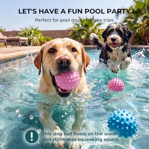 2-Packs 3.5'' Squeaky Dog Ball for Aggressive Chewers 25-80lbs - Image 7