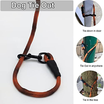 BTINESFUL 8/12/20/30/50/75ft Dog Tie Out Long Tether Rope Dog Lead for Yard - Image 3