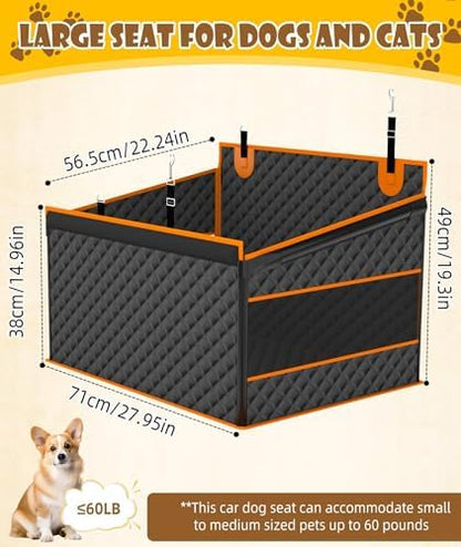 EPN Dog Car Seat, Back Seat Extender for Medium and Large Dogs, Black - Image 2