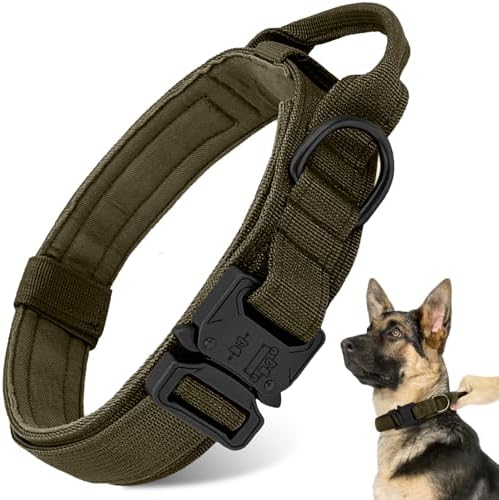 Tactical Dog Collar - Dog Collar with Control Handle for Medium Large Dogs by ANTSWISH