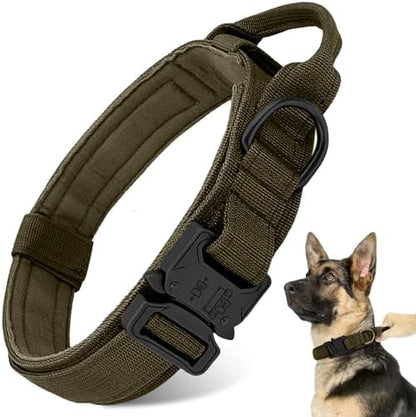 Tactical Dog Collar - Dog Collar with Control Handle for Medium Large Dogs by ANTSWISH