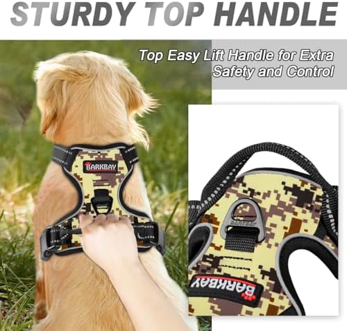 BARKBAY Dog Harness No Pull for Medium Sized Dog Front Back Clips,Dog Vest - Image 3