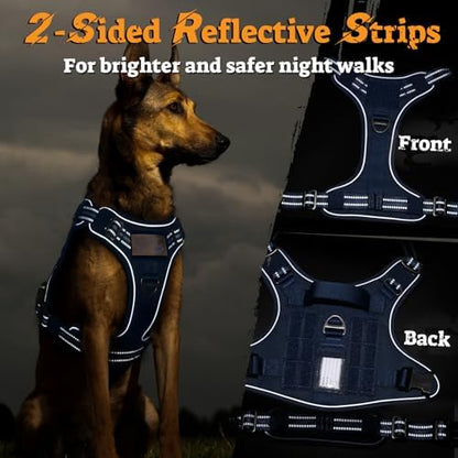 rabbitgoo Tactical Dog Harness for Large Dogs, No Pull Service Pet Vest - Image 7