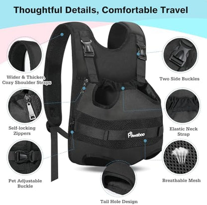 Pawaboo Pet Front Carrier Backpacks for Small Medium Dogs - Image 2