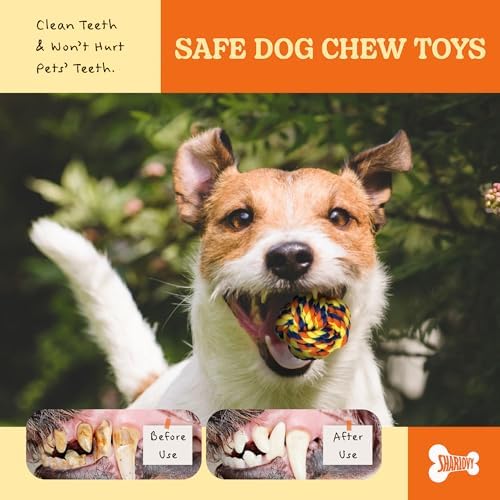 Puppy Teething Toys for Small Dogs, 5 Pack Cotton Puppy Dog Rope Toy - Image 3