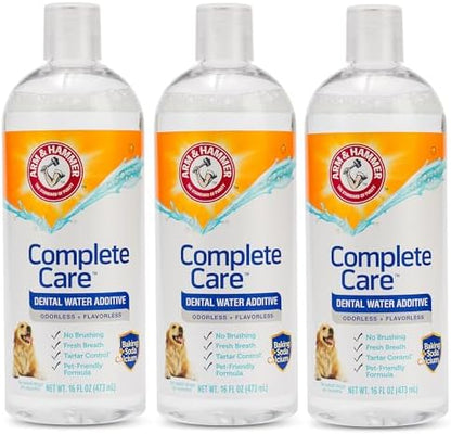 Arm & Hammer Complete Care Dog Dental Water Additive, 16 Fl Oz, 3-Pack by ArmHammer