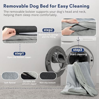 Dog Bed for Extra Large Dogs, 44-Inch Orthopedic XL Waterproof Pet Beds - Image 4