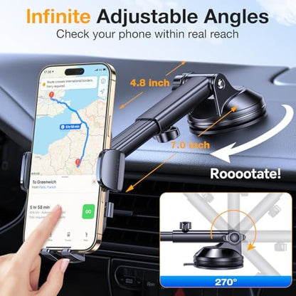 Romuto Phone Holders for Your Car Phone Holder Mount【90+LBS Suction Cup】 - Image 4