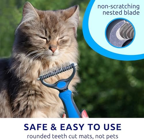 Pat Your Pet Deshedding Brush & Metal Comb Grooming Combo - Image 5