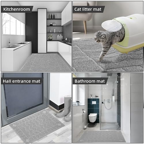 Cat Litter Box Mat, 35" x 24" Large Waterproof Litter Trapping Mat - Image 7
