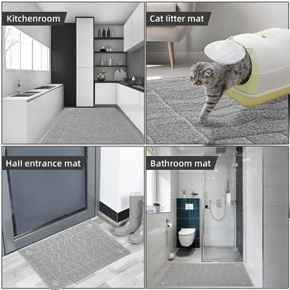 Cat Litter Box Mat, 35" x 24" Large Waterproof Litter Trapping Mat - Image 7