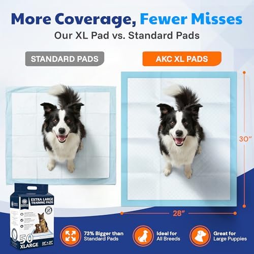 AKC Dog Training Pads, Unscented, XL 28" x 30", 50 Count - Image 6