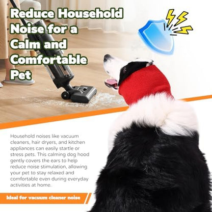 Dog & Cat Calming Band Cat Anxiety Relief Cover,Double Layer Thickened Pet Ears Elastic Neck Band Noise Cancelling Ear Muffs for Anxiety Relief/Noise Protection,Grooming,Thunder,Fireworks - Image 3