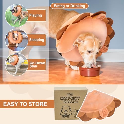 BEAUTYZOO Dog Cone Collar Alternative After Surgery,Pet Neck Donut E‑Collar - Image 5