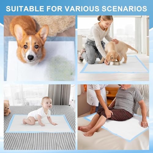Puppy Pads Extra Large 36"x51" 40 Count, Pee Pads for Dogs & Cats, Disposable Thicken Pet Training Pads for Doggie Rabbits, Incontinence Underpads Ultra Absorbent & Quick-Dry, Leakproof Potty Pad - Image 7