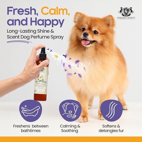 Dog Perfume Spray Long Lasting Chamomile & Lavender 8 Fl Oz, Dog Cologne Spray Long Lasting for Groomers, Calming Deodorizer Perfume for Dogs, Pet Puppy Deodorizing Fragrance by Gerrard Larriett - Image 2