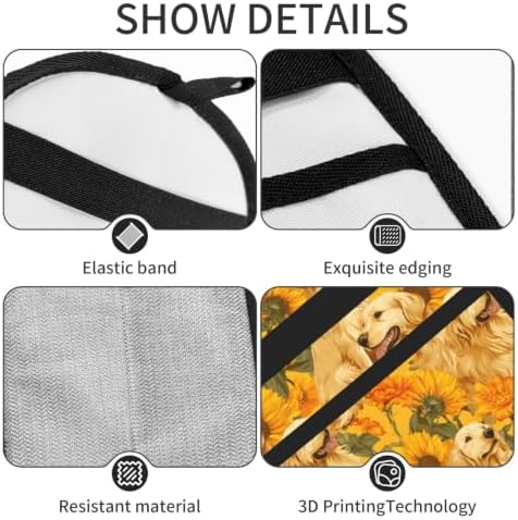 Golden Retriever Floral Sunflower Pet Hair Removal Glove For Cats Dogs - Image 5