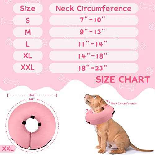 Supet Inflatable Dog Cone Collar Alternative After Surgery, Dog Neck Donut Collar Recovery E Collar for Neuter, Soft Pet Cone for Small Medium Large Dogs - Image 6
