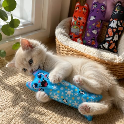 Halloween Christmas Cat Catnip Toys for Indoor Cats Random 4 Pcs - Image 6