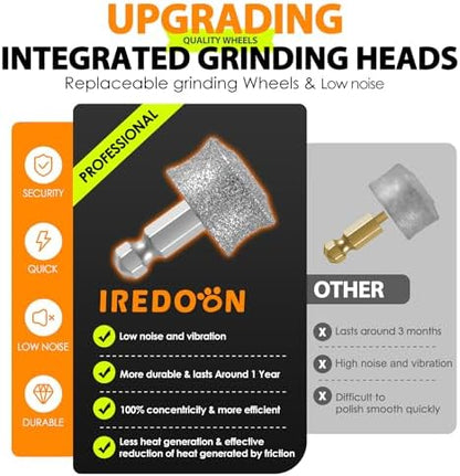 IREDOON Dog Nail Grinder Replacement Head for Most Brands and All Pets 2PCS - Image 6