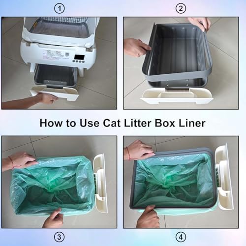 Dedicated to Lohhuby Automatic cat litter box Drawer Liners – 2 Rolls of Heavy-Duty Bags (25 Per Roll), Large Capacity, Tear-Proof, Multi-Purpose for Home or Office Use - Image 2