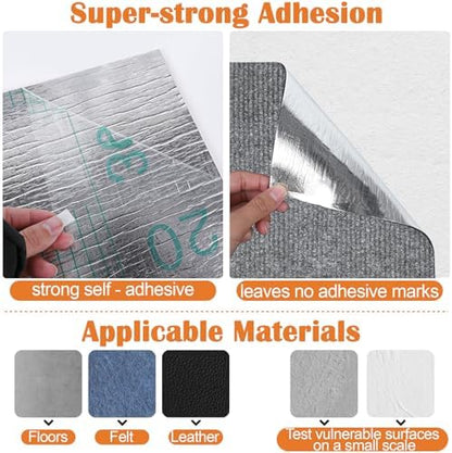 Cat Scratch Furniture Protector-100 x 15.8" Trimmable Self-Adhesive Cats Claws Scratch Pads, Cat Climbing Couch Protector for Protecting Furniture Couch Chair Sofa Cats Pet Gift (Light Gray) - Image 3
