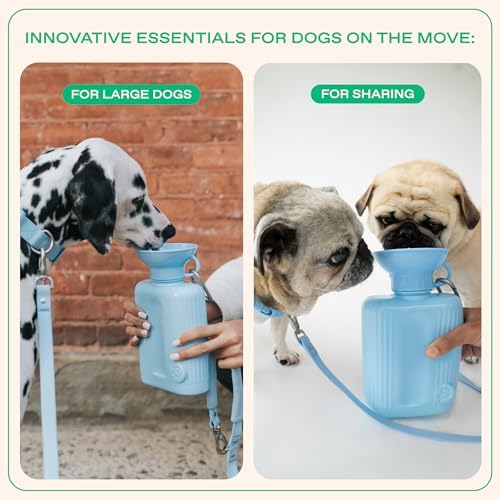 Springland 44oz Classic Portable Dog Water Bottle with Built-in Bowl, Blue - Image 6
