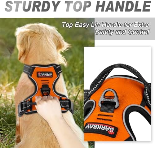 BARKBAY Dog Harness No Pull for Medium Sized Dog Front Back Clips,Dog Vest - Image 3