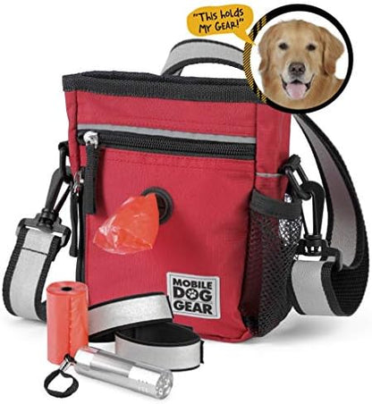 Mobile Dog Gear, Small Dog Walking Bag, Day or Night Reflective, 6 x 7 Inches - Image 2