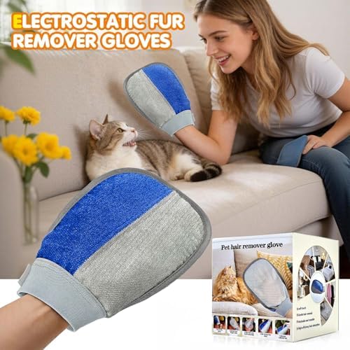 Pet Hair Removal Glove - Pet Hair Remover Glove for Dogs & Cats - Image 2