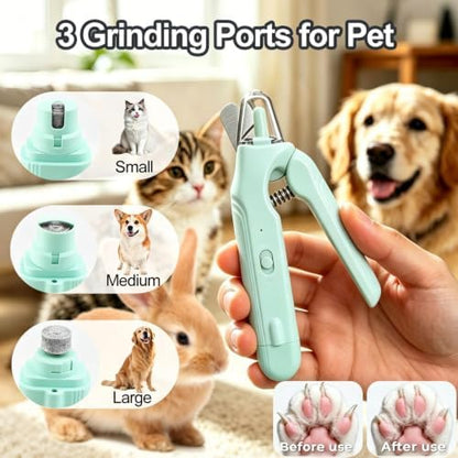 2-in-1 Dog Nail Grinder & Dog Nail Clipper for Sensitive Pets - Image 4