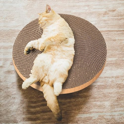 Round cat Scratcher Refill, 10 inch Diameter, 7/8 inch Thickness Scratcher Replacement Pads, Scratching Board Circle, Scratch pad, scratchers for Indoor Cats (3pcs) - Image 6