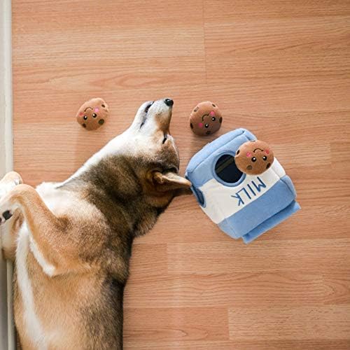 ZippyPaws Burrow Hide & Seek Plush Puzzles - Milk and Cookies - Image 5