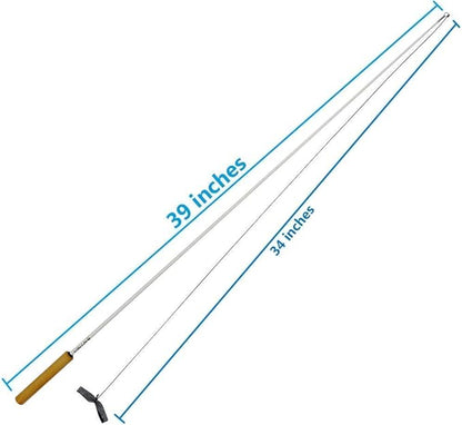 Kitty Kaster Premium Cat Toy Exerciser Fishing Pole 39 inch Safe for Cats Cat Wand Kitty Tease Casting Toy