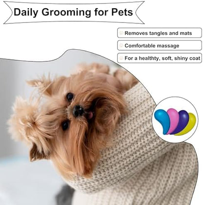 Gentle Grooming Puppy Brush with Gift Box (Black) - Image 7