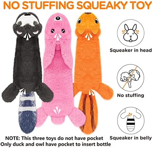 No Stuffing Dog Squeaky Chew Toy Water Bottle for Small Medium Large Breed - Image 4