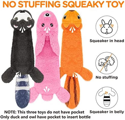No Stuffing Dog Squeaky Chew Toy Water Bottle for Small Medium Large Breed - Image 4