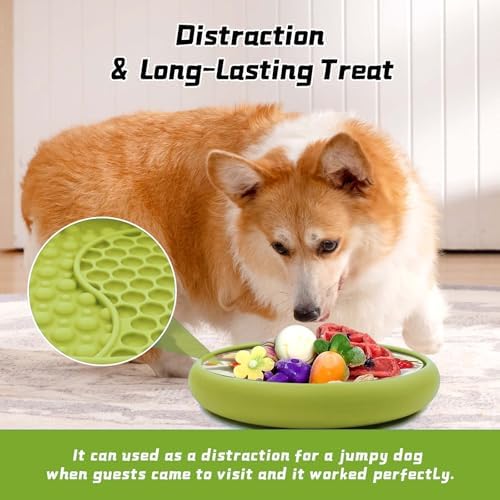 Dog Lick Bowl, Non-Slip Lick Mat Slow Feeder for Dogs & Cats - Image 4